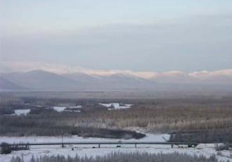Автодорожный мост через реку Эльги Автодорожный мост через реку Эльги