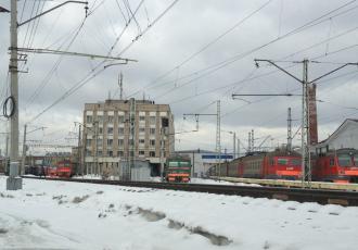 Моторвагонное депо на станции Ленинград-Финляндский