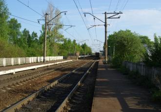 Вторые пути на перегоне Пискаревка — Ручьи Вторые пути на перегоне Пискаревка — Ручьи