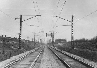 Вторые пути на перегоне Пискаревка — Ржевка Вторые пути на перегоне Пискаревка — Ржевка