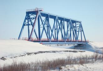 Мостовой переход через реку Хэ-Яха Мостовой переход через реку Хэ-Яха