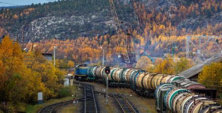 Грузовые составы на станции Мурмаши (источник: rzd.ru) Грузовые составы на станции Мурмаши (источник: rzd.ru)