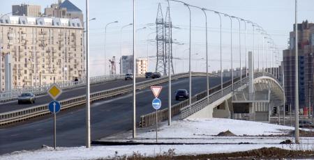 Путепроводная развязка Дунайского проспекта с железнодорожными путями Витебского направления Путепроводная развязка Дунайского проспекта с железнодорожными путями Витебского направления