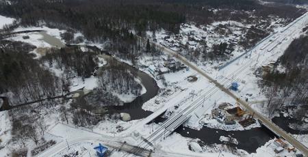 Автодорожный путепровод на перегоне Таммисуо — Гвардейское Автодорожный путепровод на перегоне Таммисуо — Гвардейское