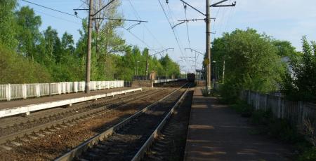 Вторые пути на перегоне Пискаревка — Ручьи Вторые пути на перегоне Пискаревка — Ручьи
