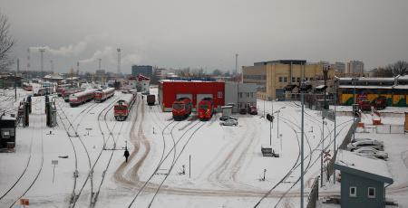 Депо дизель-поездов в Вильнюсе