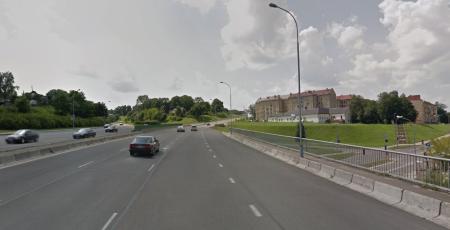 Автодорожный путепровод через улицу Субачаус в Вильнюсе Автодорожный путепровод через улицу Субачаус в Вильнюсе