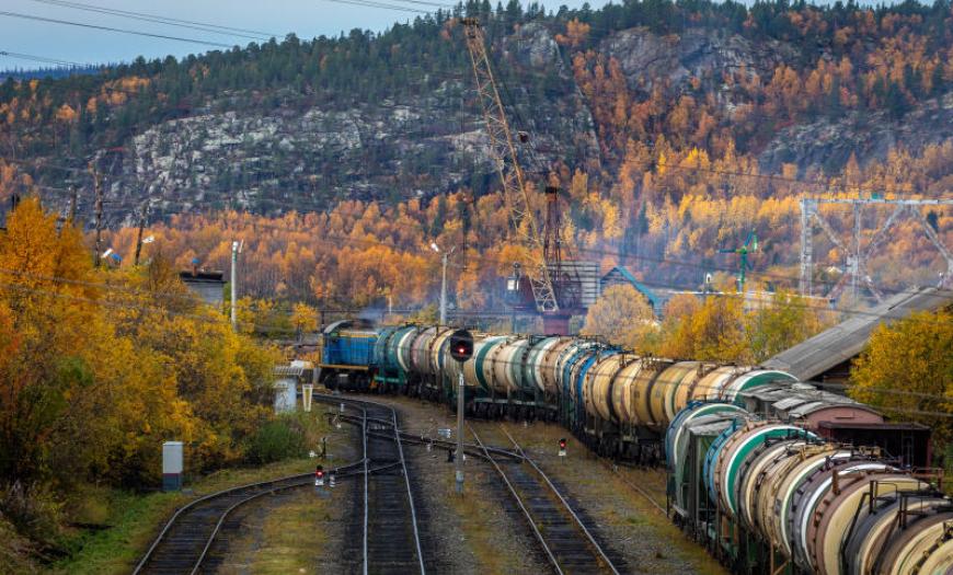 Грузовые составы на станции Мурмаши (источник: rzd.ru) Грузовые составы на станции Мурмаши (источник: rzd.ru)