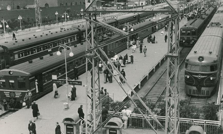 Ленинградский вокзал в Москве, 1958 год