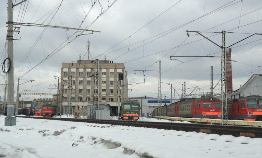 Моторвагонное депо на станции Ленинград-Финляндский Моторвагонное депо на станции Ленинград-Финляндский