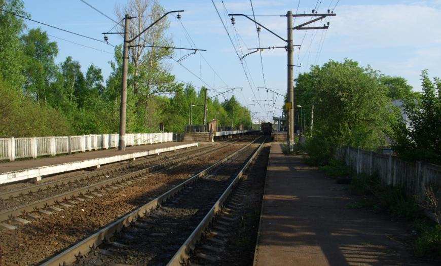 Вторые пути на перегоне Пискаревка — Ручьи Вторые пути на перегоне Пискаревка — Ручьи