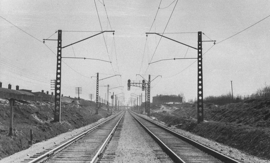 Вторые пути на перегоне Пискаревка — Ржевка Вторые пути на перегоне Пискаревка — Ржевка