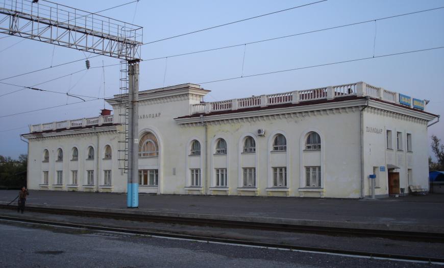 Локомотивное депо на станции Павлодар