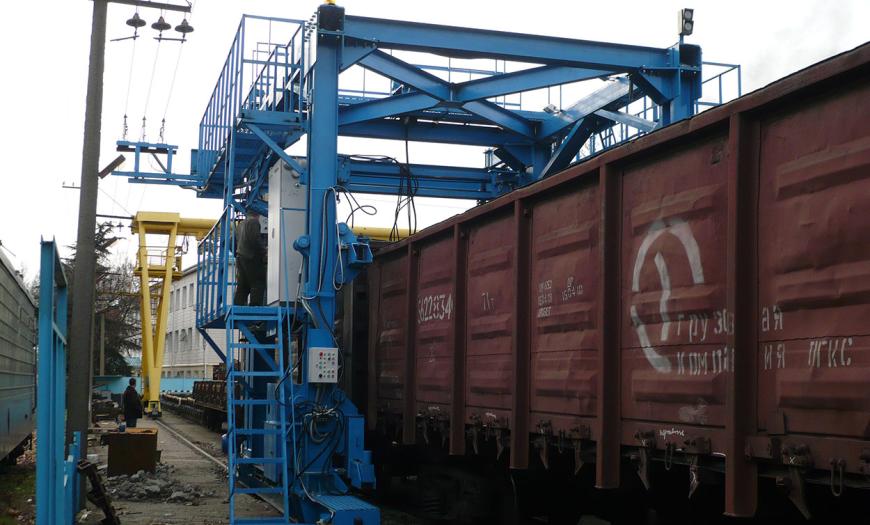 Пункт подготовки вагонов под погрузку на станции Экибастуз-II Пункт подготовки вагонов под погрузку на станции Экибастуз-II