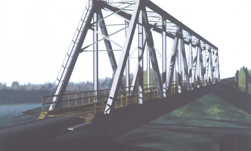 Мостовой переход через реку Вымь