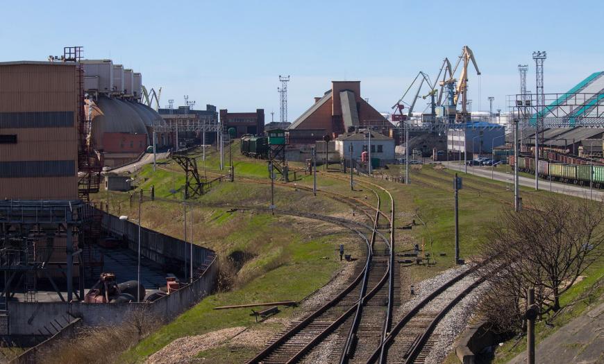 Путепроводная развязка в железнодорожном парке ст. Вентспилс Путепроводная развязка в железнодорожном парке ст. Вентспилс