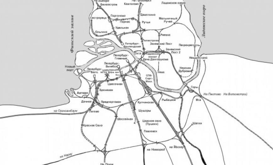 Генеральная схема развития Ленинградского узла на 1980–1985 годы
