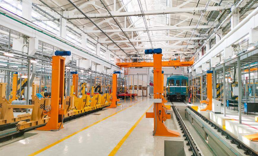 Цех капитального ремонта вагонов с камерами окраски и подготовки Цех капитального ремонта вагонов с камерами окраски и подготовки