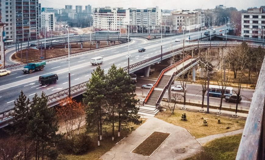 Автодорожный путепровод в Хабаровске Автодорожный путепровод в Хабаровске